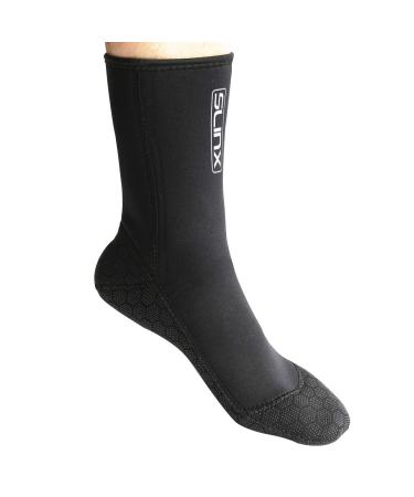 DIVE & SAIL Diving Socks Wetsuit Socks 3mm Neoprene Beach Socks for Men Snorkeling Surfing Kayaking Black Small
