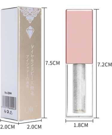 Liquid Eyeshadow 38g Sparkling Eyeshadow Liquid Pearlescent Nonsmudge Waterproof and Long Lasting Diamond White Eyeshadow - Buy Online on GoSupps.com