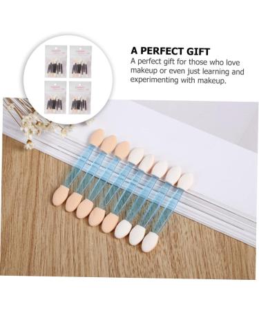 Baluue 40pcs Sponge Stick Sponge Applicator Double Ended Makeup Brush Lip Gloss Applicator Plastic Abs - Buy Online on GoSupps.com