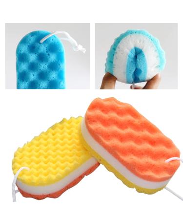 Trsnzul Bathing Sponge Set - 6 Soft Shower & Massage Sponges for Soothing Skin & Exfoliation - Perfect Body Care Accessories - Buy Online on GoSupps.com