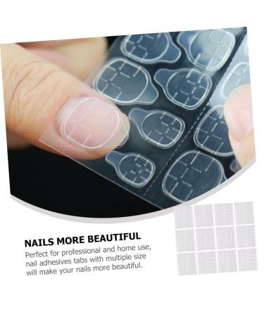 Ipetboom 20 Sheets Double Sided Adhesive Nail Stickers Nail Gel Nail Art Stickers Labels Press on Nails Sticky Tabs Glue Nail Sticky Tabs for Nails Plastic Nail Piece High Viscosity - Buy Online on GoSupps.com