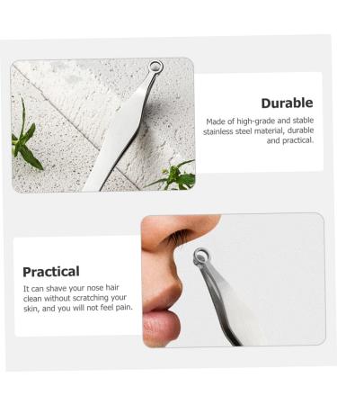 Beaupretty 4 Pcs Stainless Steel Nose Hair Trimmer Set - Nose Hair Remover & Tweezers for Men - Precision Brow & Nasal Hair Clippers - Buy Online on GoSupps.com