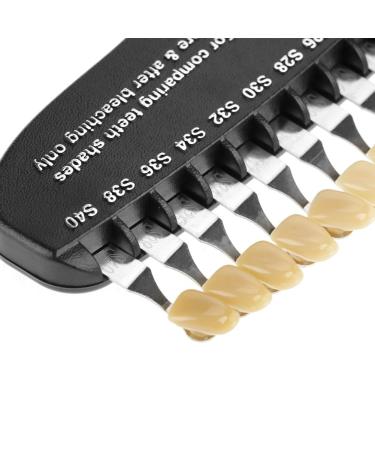 20 Color Dental Teeth Whitening Shade Guide - Professional Oral Care Chart for Bleaching with Mirror | International Shipping - Buy Online on GoSupps.com