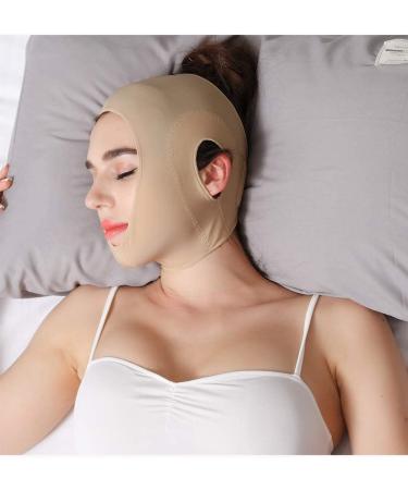 Anna-Kaci Post-Surgical Chin Strap Support Band - Dark Beige, Large (1 Pack) - Buy Online on GoSupps.com