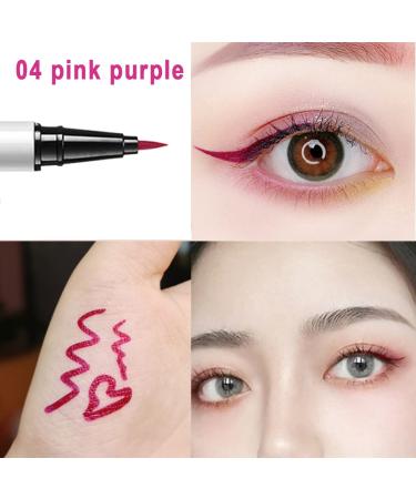 Pink Purple Multicolor Waterproof Liquid Eyeliner | Felt Tip for Eyebrows & Eyelashes | Body Paint Pen - Buy Online on GoSupps.com