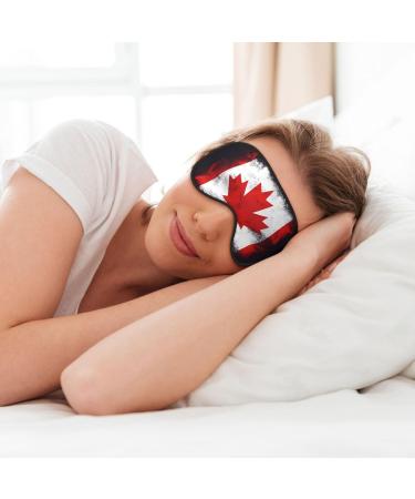 Canadian Flag Eye Mask | Soft Adjustable Sleep Mask for Men & Women | International Shipping - Buy Online on GoSupps.com