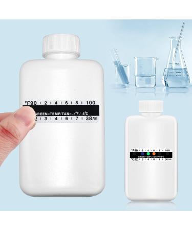 12-Piece Urine Test Kit with Empty Bottles, Temperature Test Strip, Portable Travel Bottle & Thermometer Strip - Classic Style - Buy Online on GoSupps.com