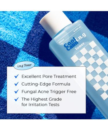 Cooling Calming i.n.g Toner | Pore Tightening Facial Toner | pH 5.5 Hydration & Trouble Care | Cruelty Free Clean Beauty (260ml - Buy Online on GoSupps.com