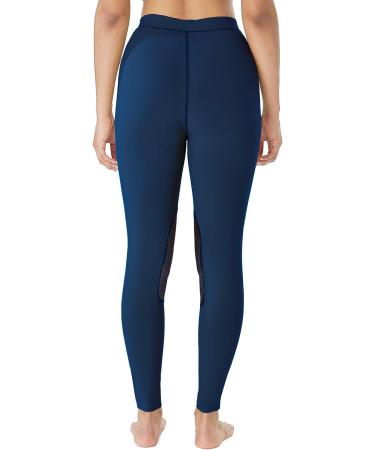 FitsT4 Kids Horse Riding Tights Performance Knee Patch Pull On Equestrian Schooling Riding Pants Teal X-Small - Buy Online on GoSupps.com