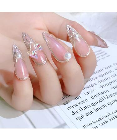 SHANERQIE 100+pcs 3D Nail Charms - Mixed Butterfly, Bow, and Bear Charms for DIY Manicure Decoration - Peach/Bear/Aurora Skirt - Women/Girls - Buy Online on GoSupps.com