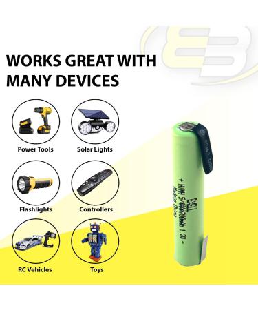 Exell 5/4AAA 1.2V 700mAh NiMH Rechargeable Battery w/Tabs - Ideal for Telecoms Smart Grids & RC Devices | International Shipping - Buy Online on GoSupps.com