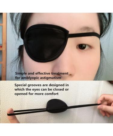 Monocular Black Eye Patch - Washable Medical Eye Patch for Amblyopia & Pirate Costume | Ideal for Adults & Children - Buy Online on GoSupps.com