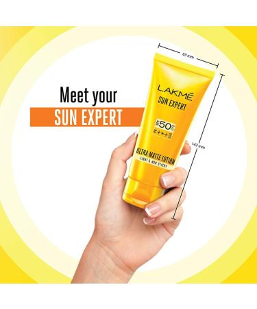 Lakme Sun Expert SPF 50 PA+++ Ultra Matte Lotion 100 ml - Buy Online on GoSupps.com