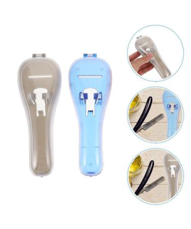 PopetPop 2-Piece Beard Razor Holder Box - Safety Case for Men - Blue Gray Razor Keeper - Buy Online on GoSupps.com