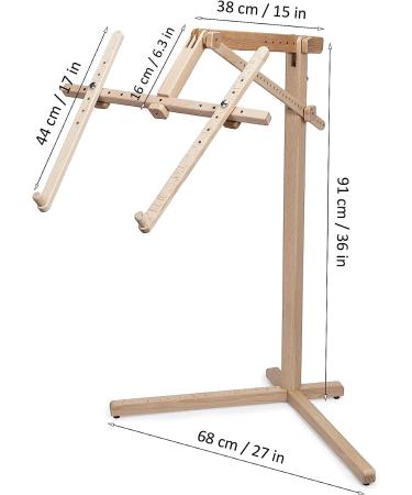 Needlework Floor-Standing Type Stand Made of Natural Organic Beech Wood Tapestry Cross Stitch Embroidery Frame Holder - Buy Online on GoSupps.com