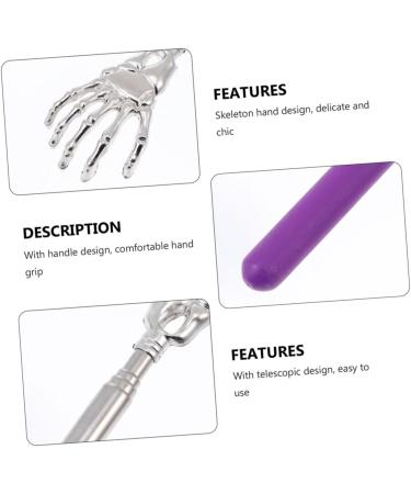 Frcolor 4-Piece Skull Hand Scratching Massage Devices Stainless Steel Flexible Back Scratcher & Home Tool Set for International Shipping - Buy Online on GoSupps.com