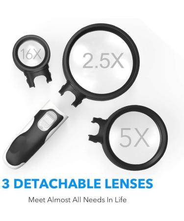 Glass with Light LED Hand-held Magnifier Portable 5.5-inch Super Lens - Easy for Mother and Father to Read Small Fonts 2X 4X 25x Lightweight Handheld Glass Made in China - Buy Online on GoSupps.com