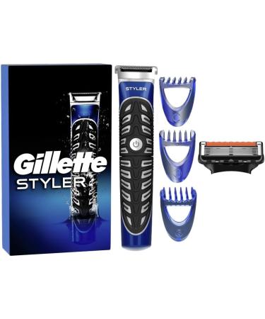 Gillette 4-in-1 Precision Styler - Beard Trimmer & Razor Gift for Men - 1 Pack with Extra Blade - Buy Online on GoSupps.com