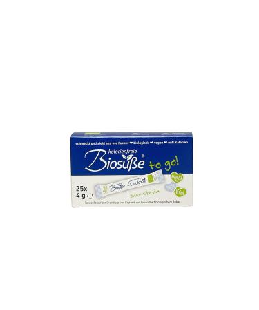 Bios ße organic erythritol sticks to go - vegan & calorie-free sugar substitute 25x4g (100g) - Buy Online on GoSupps.com