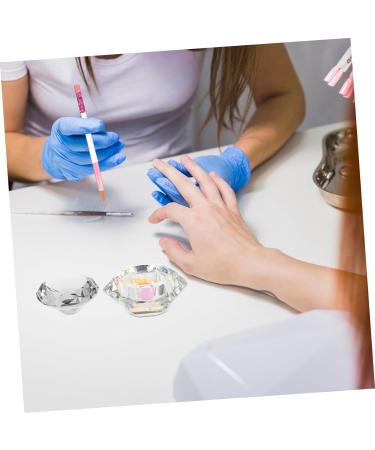 minkissy 3pcs Nail Art Crystal Cup Shot Glass with Lid Glass Mug with Lid Clear Tumbler Containers with Lids Nail Art Liquid Cup Color Mixing Dish Pen Washing Bucket Crystal Pen Wash Cup 6.5x6.5cmx3pcs Whitex3pcs - Buy Online on GoSupps.com