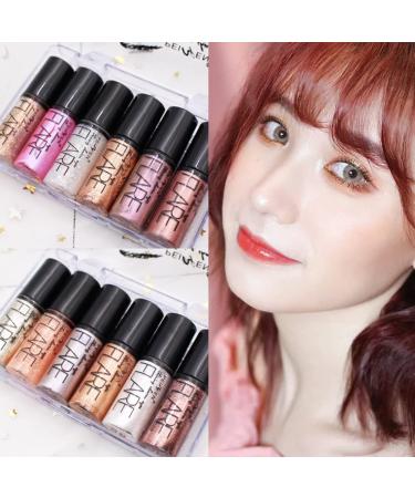 Go Ho 6 Colors Glitter Eyeshadow Makeup - Long-Wearing Liquid Glitter Eyeliner & Diamond Shine Eye Stick - Highly Pigmented Shimmer for Women - International Shipping Available - Buy Online on GoSupps.com