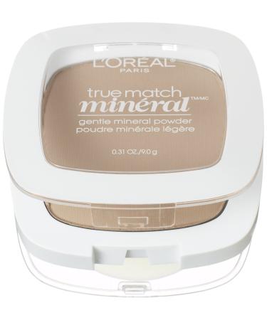 L'Oreal Paris True Match Mineral Pressed Powder Soft Ivory - 0.31 oz (402) | Lightweight Formula for Flawless Finish - Buy Online on GoSupps.com