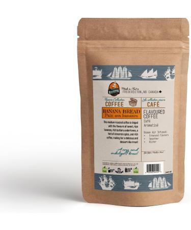 Banana Bread Ground Coffee by Saltwinds Coffee Company (340g) | Medium Roast Coffee Ground 100% Arabica Low Acid Coffee | Delicious Flavoured Coffee Freshly Roasted in the Maritimes Banana Bread (Ground) 340 g (Pack of 1) - Buy Online on GoSupps.com