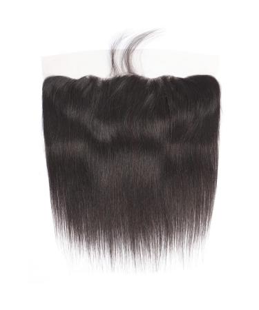 CHEEON 13x4 Transparent Lace Frontal Closure 14 Brazilian Straight Human Hair 150% Density - Natural Black Color - Buy Online on GoSupps.com
