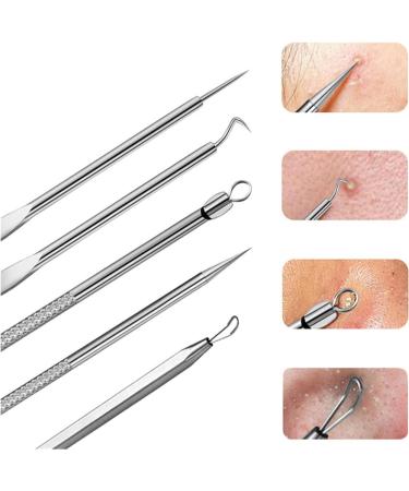 Usiveinborn Blackhead Remover - Usiveinborn Tweezers Professional Stainless Steel Facial Blackhead Remover Tweezers Professional Blackhead Remover Tweezers (5pcs-B) - Buy Online on GoSupps.com