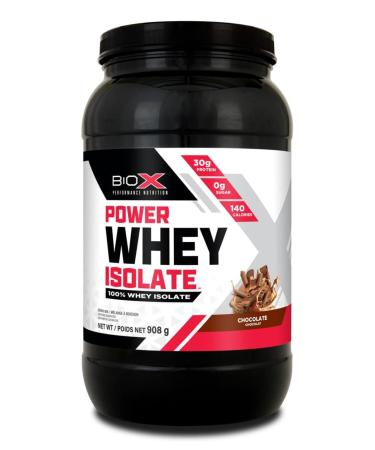 BioX Power Whey Isolate | 100% Ultra-Pure Whey Isolate Protein Powder | 30g Protein Per Serving Sugar Free Low Lactose & Low Carb Protein Powder | 26 Servings 2LB (Chocolate) Chocolate 26 Servings (Pack of 1)