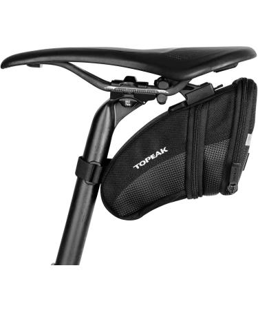 Topeak Aero Wedge Pack Medium Black with Fixer F25 | Compact Bike Saddle Bag - Buy Online on GoSupps.com