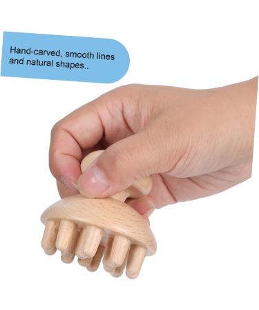 Beaupretty Handheld Wooden Massage Comb - Scalp Massager & Hairbrush Tool for Relaxation | Beech Wood Meridian Shampoo Comb for Men - Buy Online on GoSupps.com