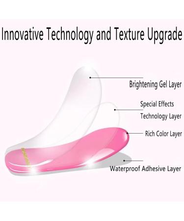 5Pcs Glam Gelz Nail Sticker - Glam gelz Glamgelz Nails Peel and Stick Nail Polish Semi Cured Gel Nail Strips Sarafine Nail Strips Kit (#4) - Buy Online on GoSupps.com