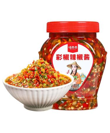 Homemade Chili sauce and paste 400G/can side dishes fried dishes chopped garlic and chili delicious spicy dipping sauce Chili sauce and paste condiments chili Chinese snacks (1can) - Buy Online on GoSupps.com