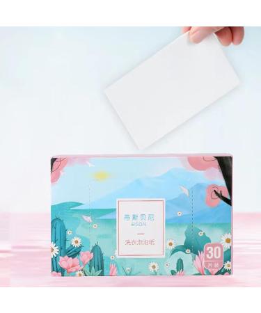 Laundry Paper 30Pcs Travel Pack Liquidless Eco Friendly Quicl Dissolving Laundry Sheet 30PCS 1 Pack 1 Pack 30pcs - Buy Online on GoSupps.com