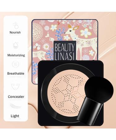 Mushroom Foundation Covering Cream Moisturizing Make-up Concealer Correcting and Masking Dark Circles Fully Covering Makeup - Buy Online on GoSupps.com