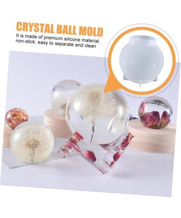 STOBOK 2pcs Ball Mold Round Mold Round Soap Molds Crystal Casting Mold Candle Wax Mold Sphere Making Candle Making Mold Silicone Mold Silicone Ball Silica Gel One Body White White 5.9X5.9X5.9CM - Buy Online on GoSupps.com