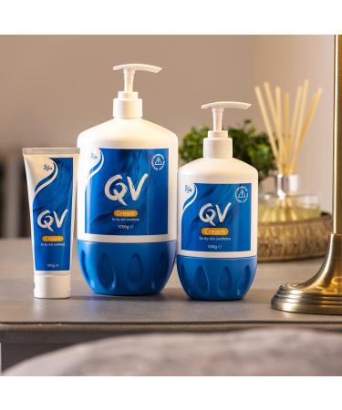 QV Gentle Wash 500g Soap-Free Moisturising Low Irritant PH Balanced Body Wash for Eczema and Dry Skin Conditions & Cream with Glycerin - 500g Pump 24 Hour Moisturisation 500 ml (Pack of 1) Pump Bottle + Cream with Glycerin 500g Pump - Buy Online on GoSupps.com
