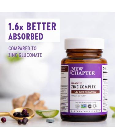 Fermented Zinc Complex for Immune Support & Skin Health - 90 Count (3 Month Supply) - Buy Online on GoSupps.com