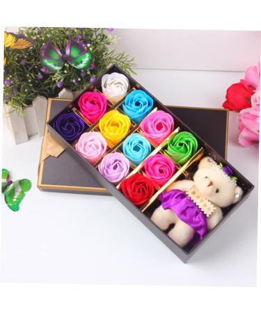 Beavorty 12 Rose Flower Bath Soap Roses Rose Petals Women s Suits Rose Bath Soap for Women Floral Scented Bath Soap Rose Soap Rose Flower Soap Christmas Lovers Soap Flower - Buy Online on GoSupps.com