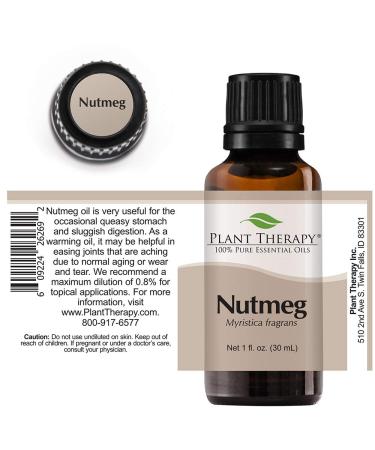 Buy Plant Therapy Nutmeg Essential Oil 30 mL - 100% Pure & Therapeutic Grade for International Shipping - Buy Online on GoSupps.com