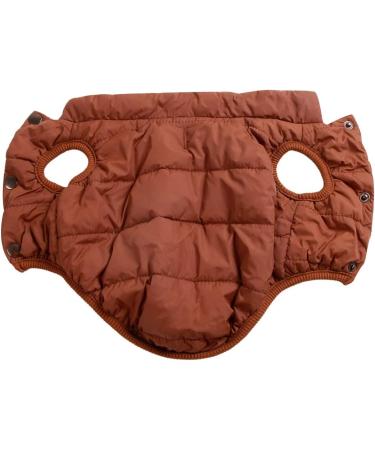 Joydaog 2-Layer Fleece Lined Dog Jacket - Warm & Windproof Vest for Winter - Small Brown (1 Pack) - Buy Online on GoSupps.com