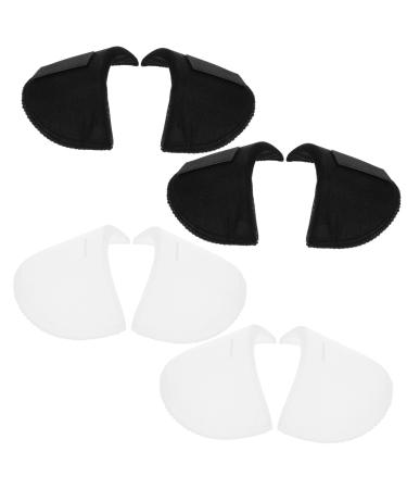 SKISUNO 4 Pairs Shoulder Pads Push-up Shoulder Enhancer Shoulder Push up Pads Sponge Shoulder Enhancer Clothing Accessory Shoulder Cushion Pads Suit Coat Shoulder Pad Suit Accessory