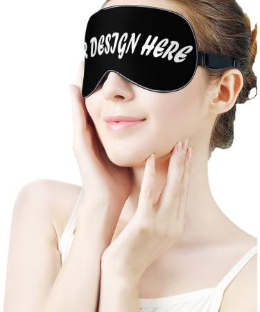 Personalized Custom Blindfold with Name, Photo, or Logo - Funny Sleep Mask for Nighttime Sleeping - Ideal for Home, Office - Black (1 Count) - Buy Online on GoSupps.com