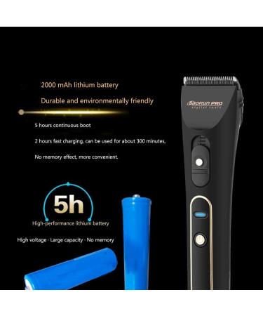 Professional Hair Clippers Set - Rechargeable Beard Trimmer & Precision Long Hair Trimmer for Men (Black) | LCD Display | International Shipping - Buy Online on GoSupps.com