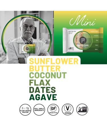 Protein Puck Mini Bars Variety Pack Case of 12 - High Protein Vegan Snacks | Gluten-Free, Non-Dairy, Non-GMO Breakfast Bar - Plant-Based Healthy Snacks - Buy Online on GoSupps.com