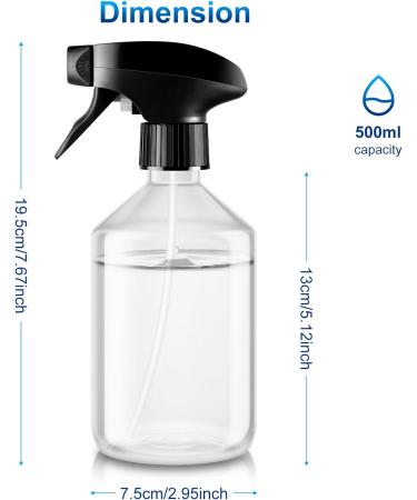 WT Wisdom Together 2-Piece 500ml Adjustable Spray Bottles for Plants Flowers Garden & Hairdresser - Buy Online on GoSupps.com