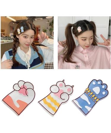xbiez Y2k Animal Paw Hair Clip for Girls InsStyle Hair Clip Sweet Barrettes Side Bangs Clip Students Hair Shaping Decorations 1 - Buy Online on GoSupps.com