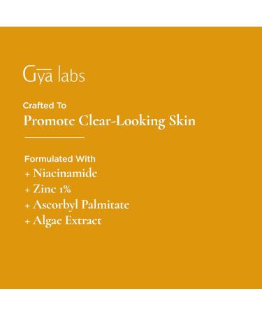 Gya Labs Niacinamide Serum 30ml - 13% Niacinamide + 1% Zinc for Smooth, Clear Skin - Chamomile Infused - Buy Online on GoSupps.com