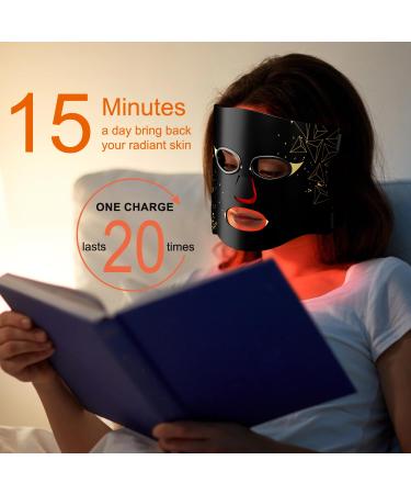 Brori LED Face Mask - 7 Color Light Therapy for Facial Skin Care | Infrared Beauty Treatment Device - Perfect Skincare Gift - Buy Online on GoSupps.com